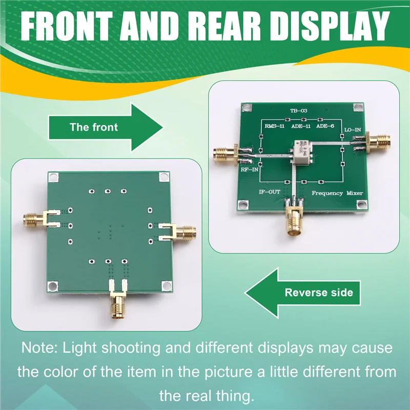 VHF RF 패시브 믹서 모듈 주파수 믹서 모듈 업 컨버터 다운 컨버터용 Y43A-RMS-11 5-1900Mhz