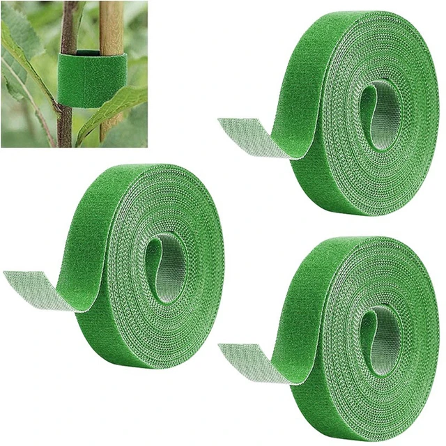 1/3Pcs 2M Green Garden Twine Plant Ties Nylon Plants Bandage Fastener Tape  Hook Loop Bamboo Cane Wrap Support Accessories Red - AliExpress