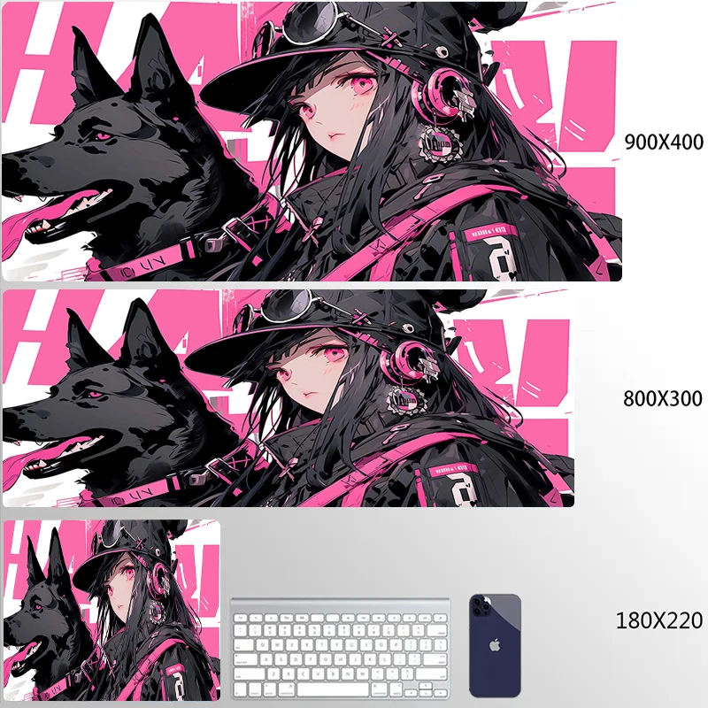 thumbnail image 1 of Alfombrilla de ratón XXL para ordenador, teclado HD para niño y Doberman, alfombrilla de goma Natural suave para ordenador portátil, alfombrilla antideslizante para ratón, alfombrilla de escritorio Ka, 1 of 5