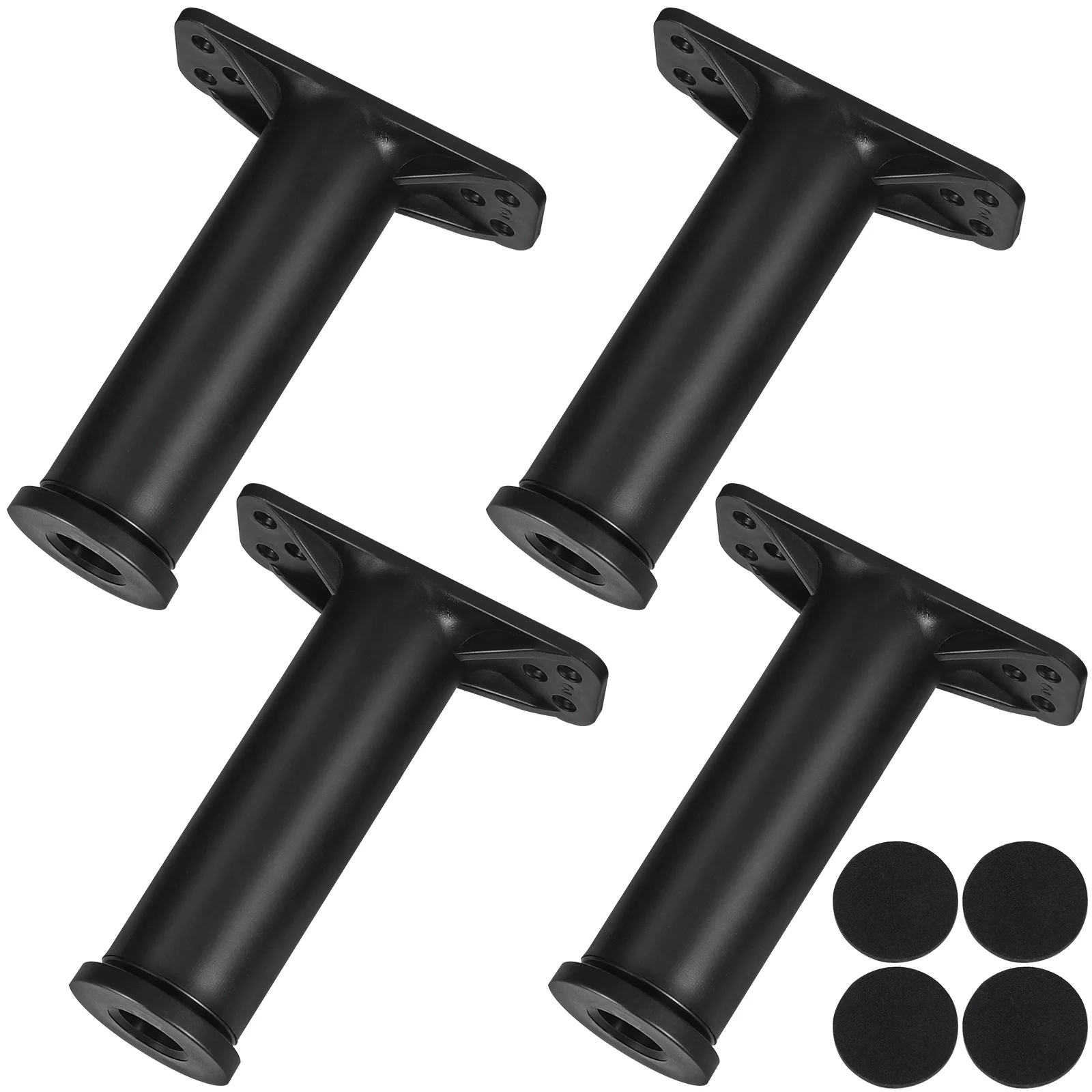 

4 Pcs Bed Support Frame Legs Replacement Extra Large Adjustable Plastic Steel Center