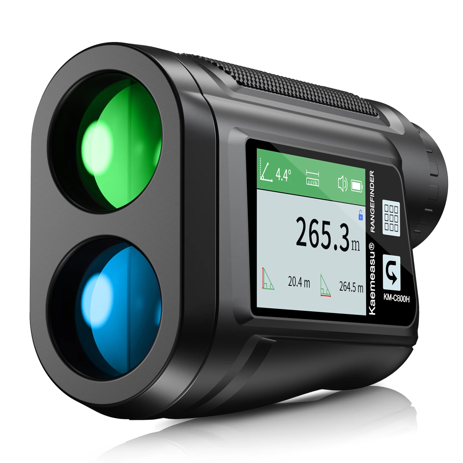Golf Rangefinder with LCD Touch Screen 6X Magnification 600/800M USB Rechargeable Range Finder Distance Meter with Speaker Slope