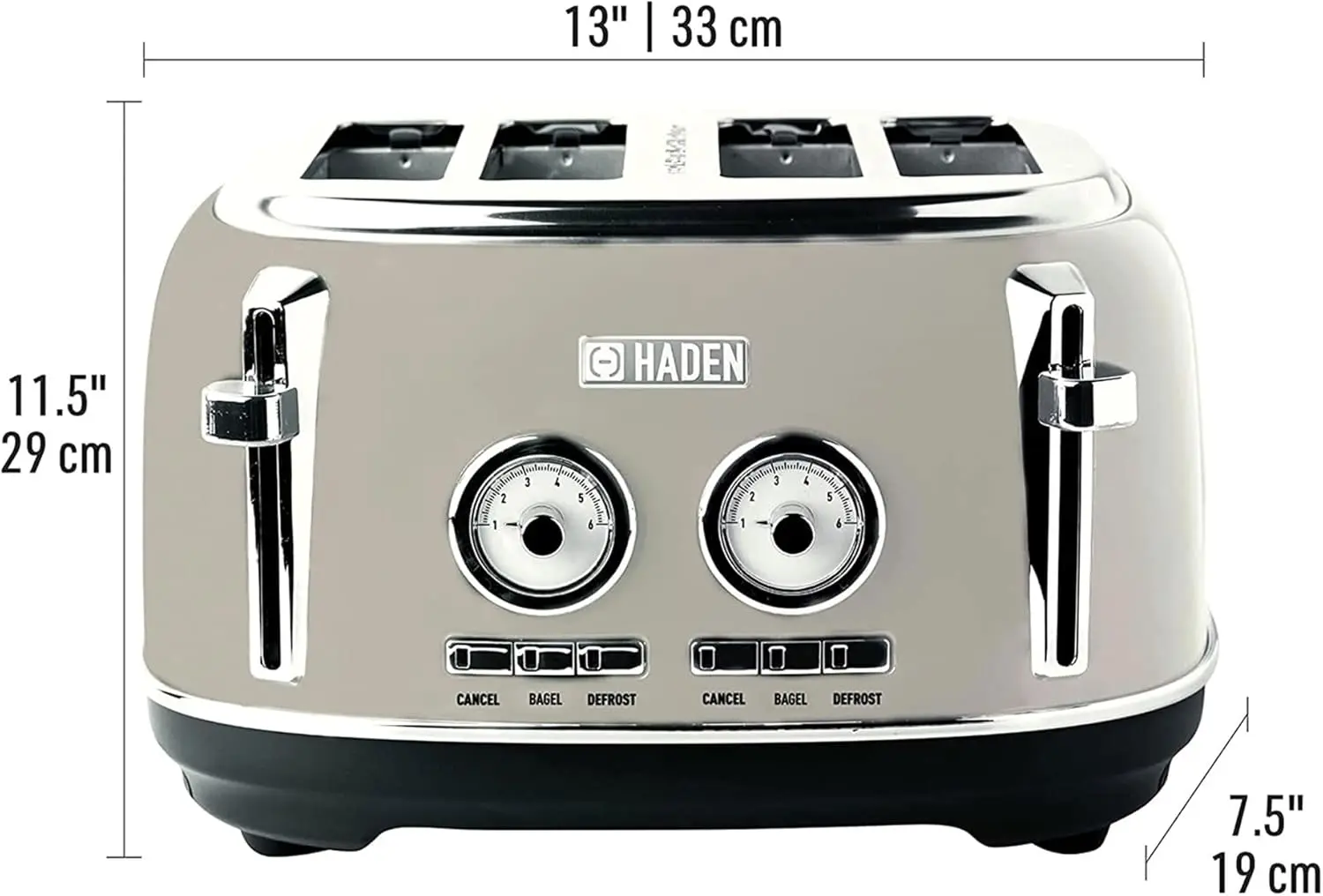4 Slice Wide Slot Stainless Steel Toaster Bundled with 1.7 Liter Stainless Steel Electric Kettle with 360-Degree 5