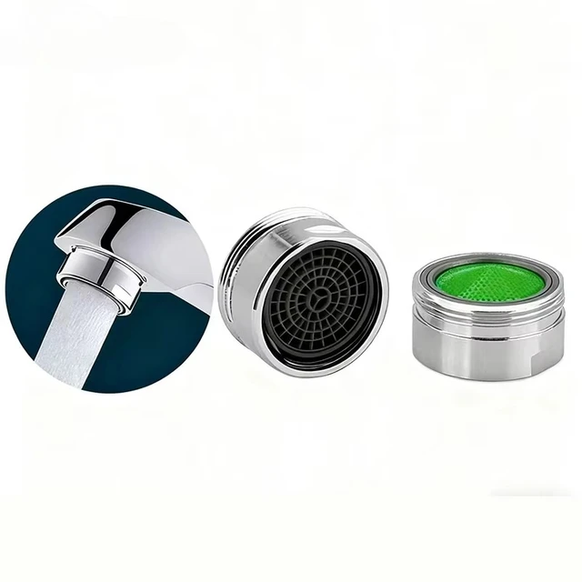 1 ชิ้น หัวกรองน้ำก๊อกน้ำห้องน้ำ/ห้องครัว ขนาด 18 มม./20 มม./22 มม./24 มม. ป้องกันน้ำกระเด็น 3