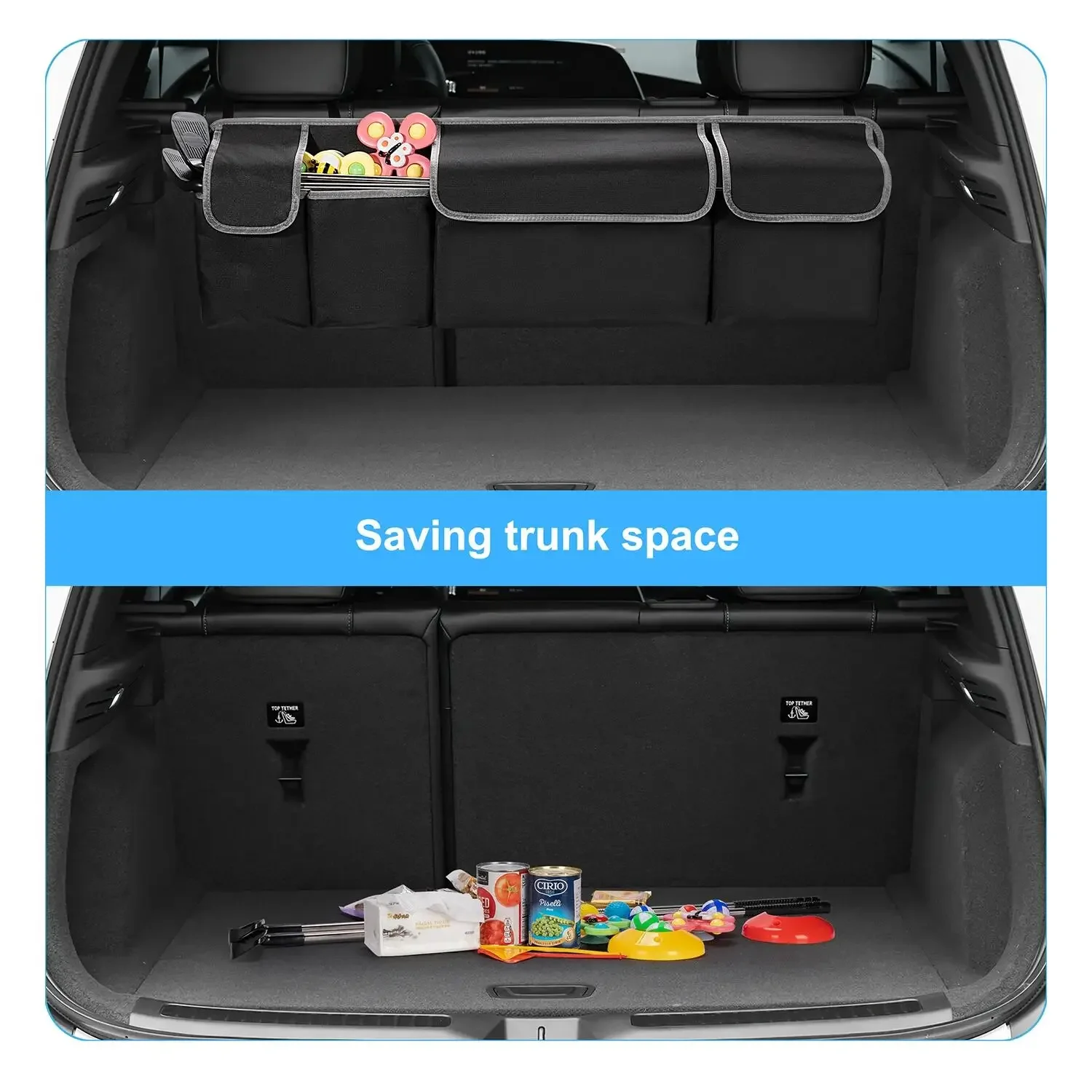 Car Trunk Organizer Backseat Storage Bag High Capacity Multi-use Oxford Automobile Interior car trunk organizer car storage bag trunk organizer trunk storage holder car interior organizer