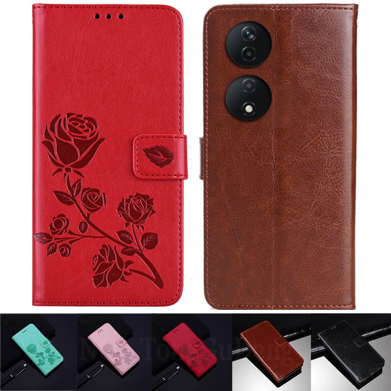 Honor X7b 플립용 마그네틱 커버 가죽 케이스, 카드홀더 홀스터, Honor X7b 지갑 케이스