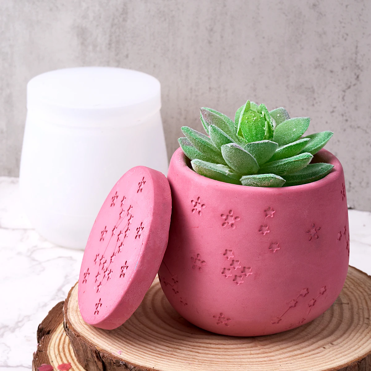 Moule En Silicone Pour Tasse De Bougie Constellation étoilée, Avec