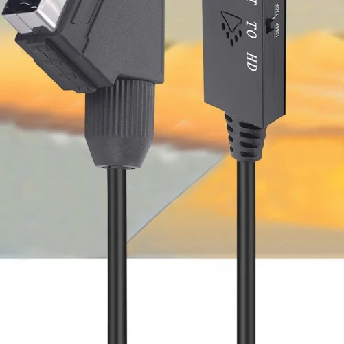Scart to HDMI Converter Adapter 1080P Video Audio