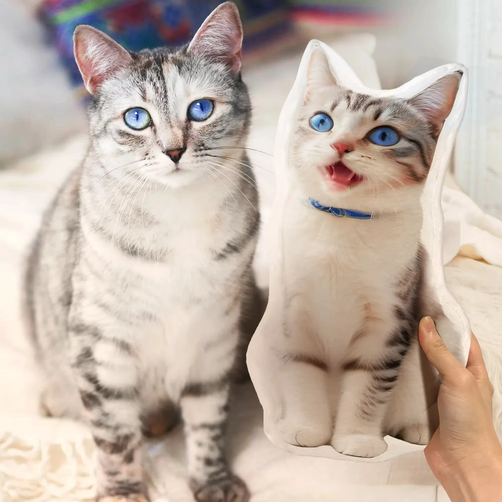 Pets Cushion Personalized Filling Pets Photo Cushion DIY Pillow for Putting Picture of Cats and Dogs Home Decor