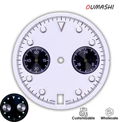 Luminous Chronograph Watch Dial with Date Indicator (Dial 6)