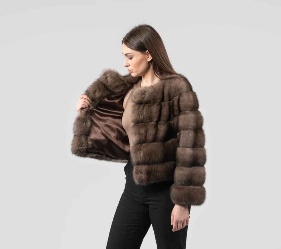 ロシアンセーブル SOBOLのコートです(,,>᎑<,,)*•.❥* SAGA FURS ROYAL