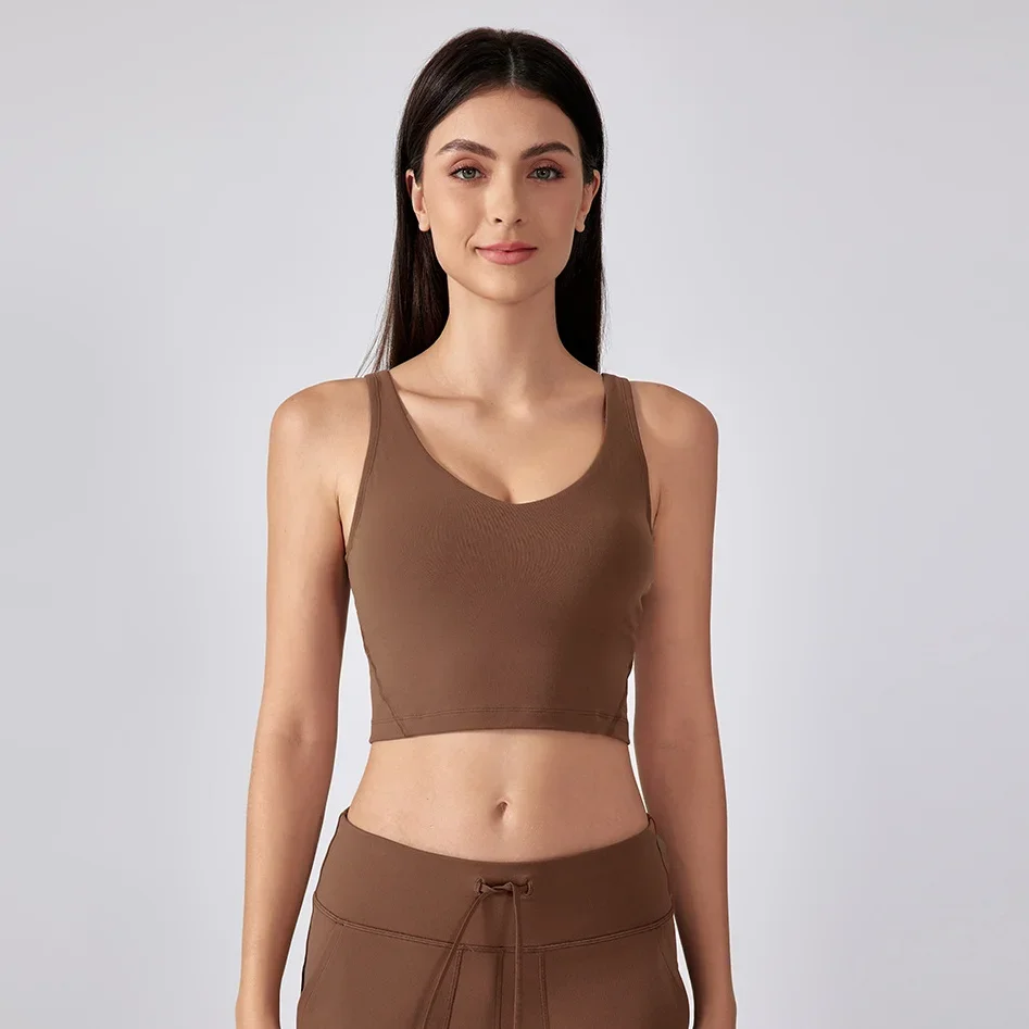 Women Running Shockproof Seamless Yoga Top