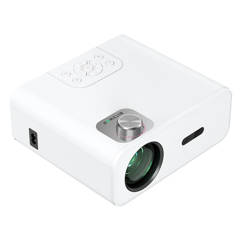 BlitzWolf BW-V5 Max LED Projector Android 9.0 System Physical 1080P Resolution 9000 Lumens 6D-Keystone Correction Home Theater