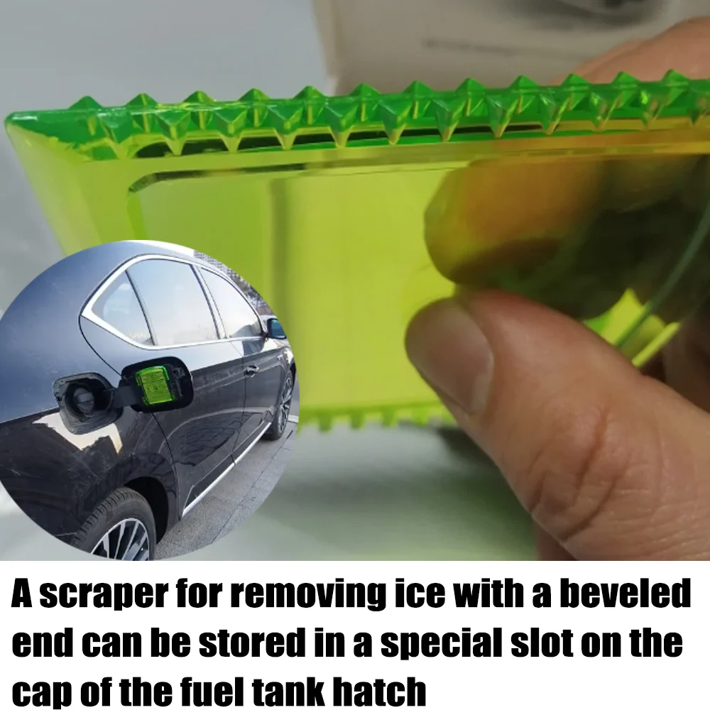000096010E Car Ice Remover Scraper Ice Scraper Windscreen Frost Window Snow Manual Cleaning 98x98mm For VW Polo liftback Skoda