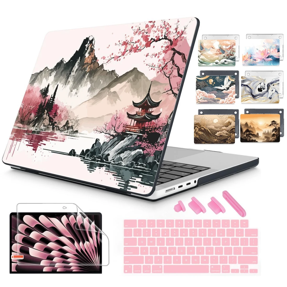 Estojo Rígido Tradicional para Macbook Pro 14 16 m3 2023 m2 Air 13 A2681 Air 15 A2941 Pro 13 Polegada A2338 m1 A2337 133