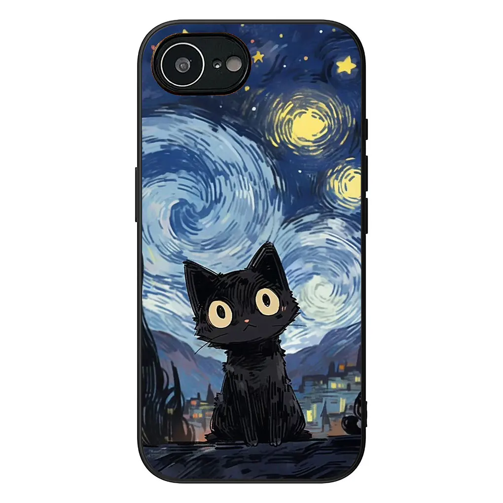 Sunflower Van Gogh Starry Night Soft Phone Case Cover