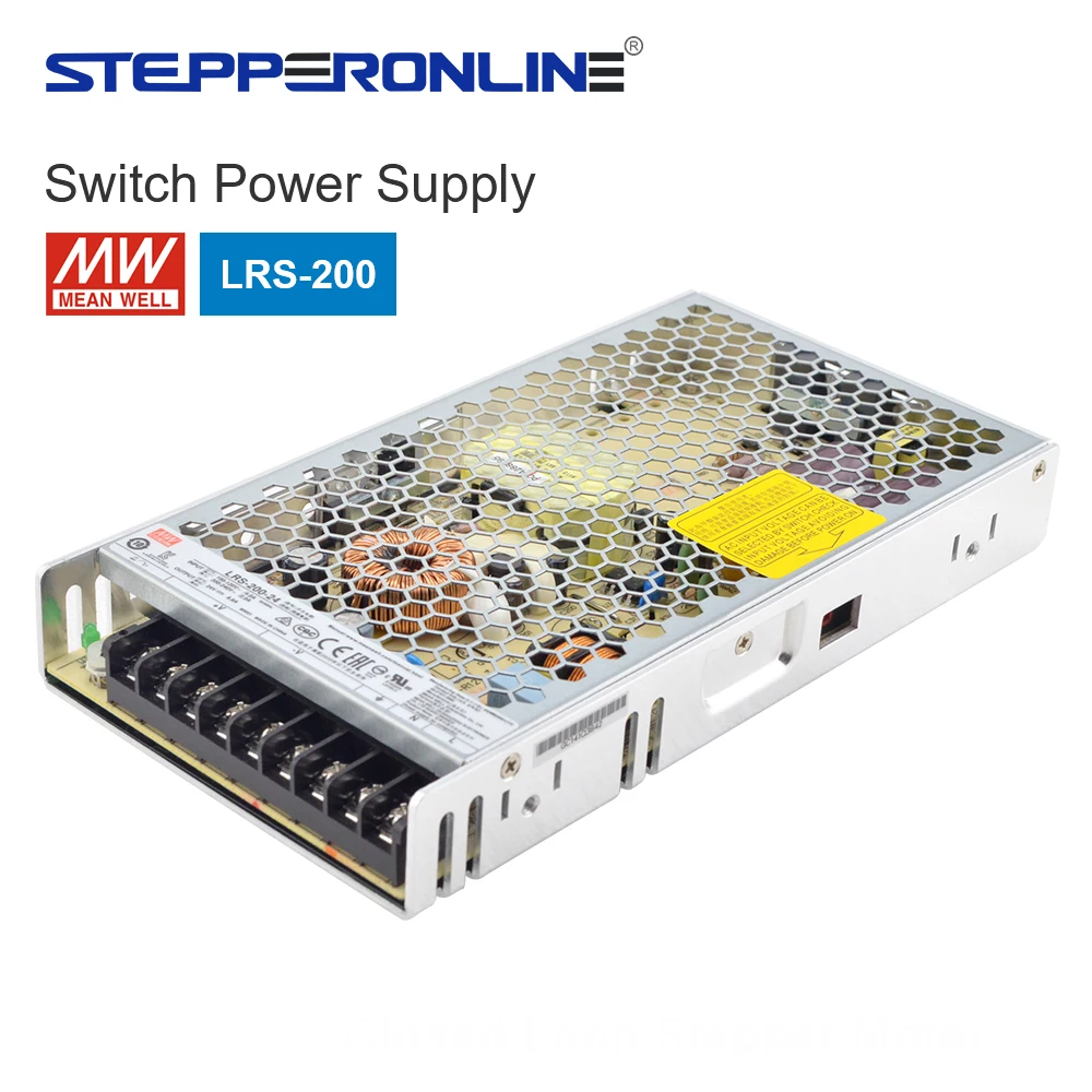 Meanwell-fonte de Alimentação de Comutação Saída Única Fechada Lrs200-24 200w 24vdc 8.8a 115 230vac