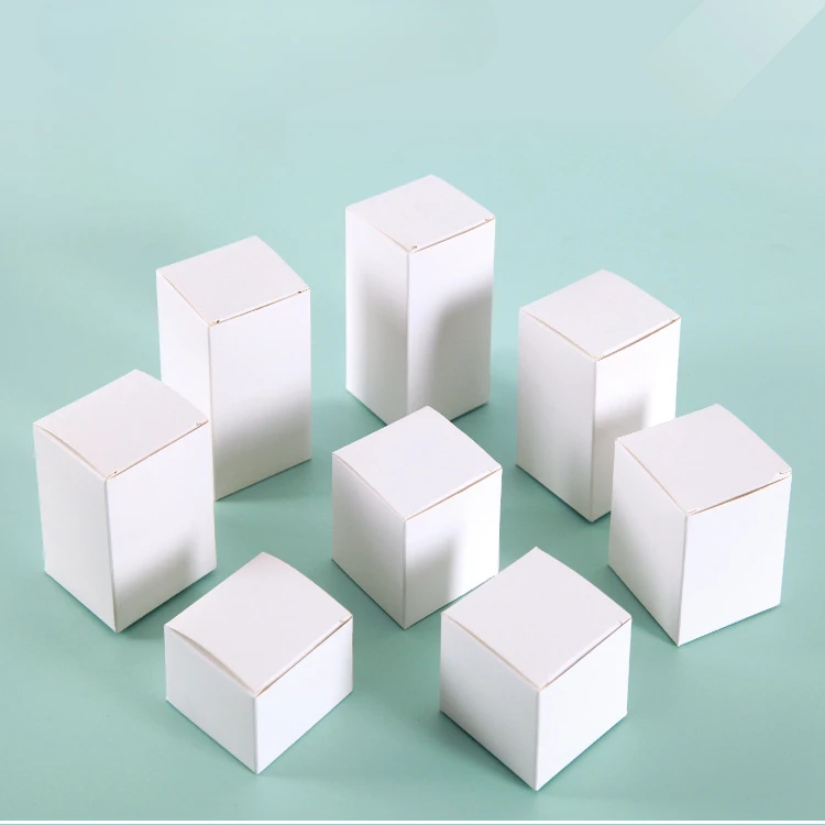 50 Scatoline Regalo In Cartone Kraft Bianco 3.5x5.2x9.5cm - Per Bomboniere, Matrimoni, Compleanni E Natale