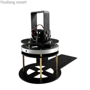 2 DOF Robot Manipolatore Servo In Metallo DS3218 Giunto Cardanico Rotante Meccanico Per Arduino Robot Kit FAI DA TE Piattaforma Giradischi Programmabile
