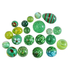 Boule de verre lumineuse, Console de jeu verte, Pinball anti Stress, bétail, petits marbres, jouets Pat, perles de Machine Parent enfant 