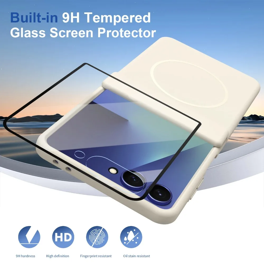 Magnetic Hinge Protection Phone Case with Front Screen Protector Cover