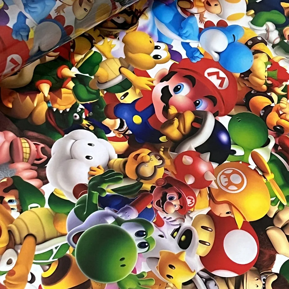 20 Meters  Cartoon Water Transfer Printing Film Anime  Hydrographic Film Hydro Trim for Car Wheel Helmet Decor Width
