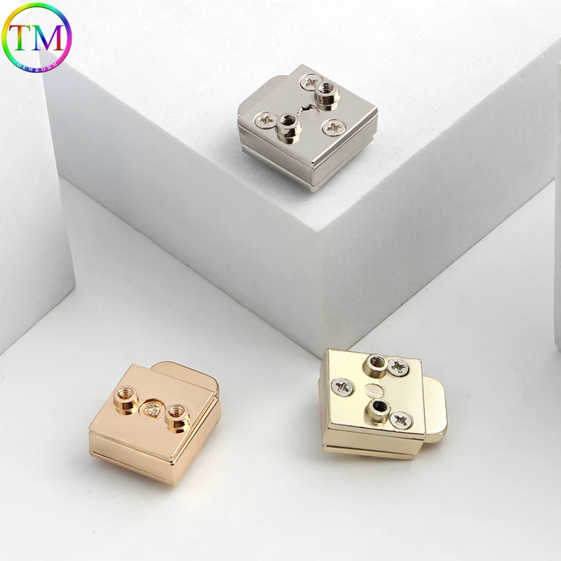 Metal Concealed Push-Button Lock For DIY Replacement Leather Bag Handbags Insert Lock Press Turn Twist Lock Hardware Accessories