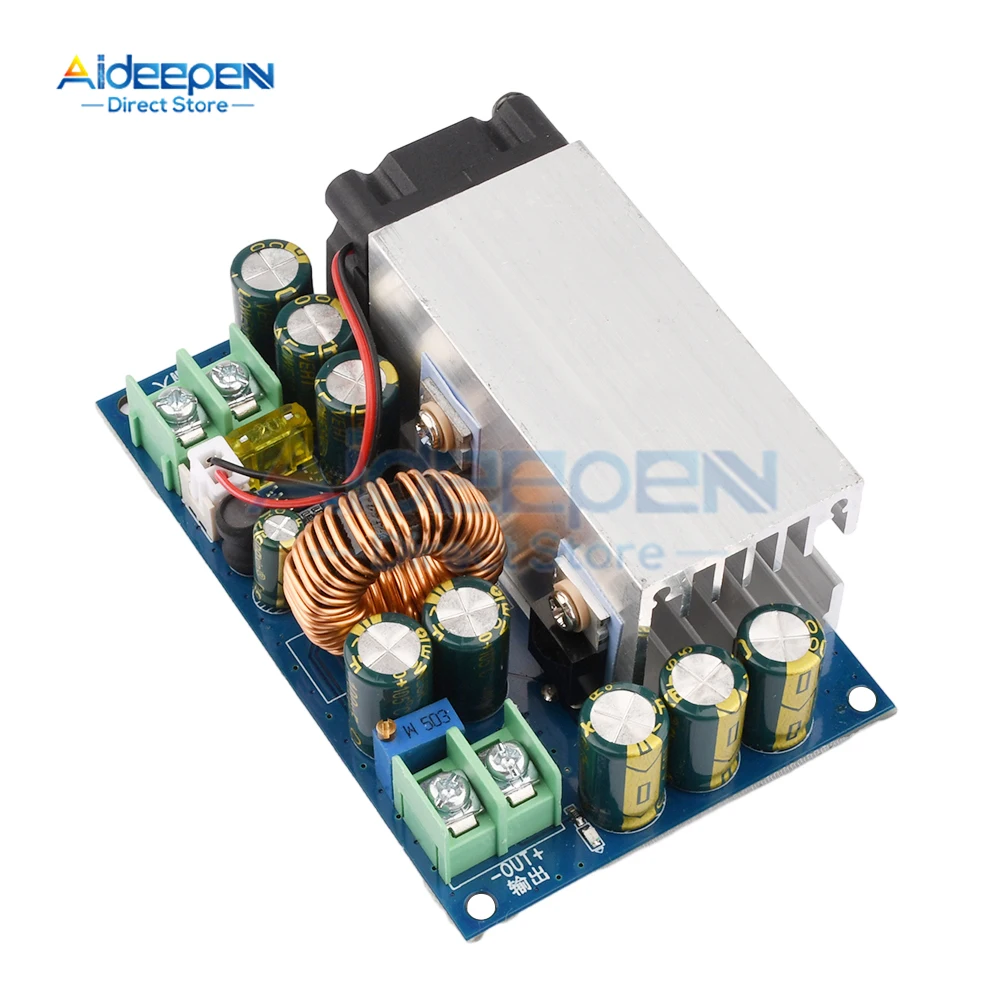 DC-DC 1200W 20A Step-Up Konverter – Eingang 10-60V, Ausgang 12-83V, Einstellbar