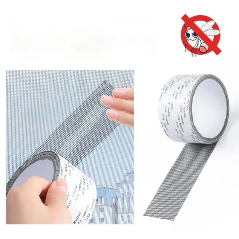 Double Sided Tape Window Screen Door Hole Repair Anti-mosquito Self-Adhesive Mesh