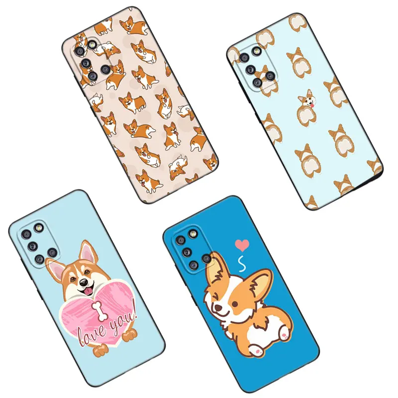 Cute Animal Corgi Butt Phone Case Per Samsung Galaxy A01 A03 Core A02 A10 A20 S A20E A30 A40 A41 A5 A6 A8 Plus A7 A9 2018 Cover