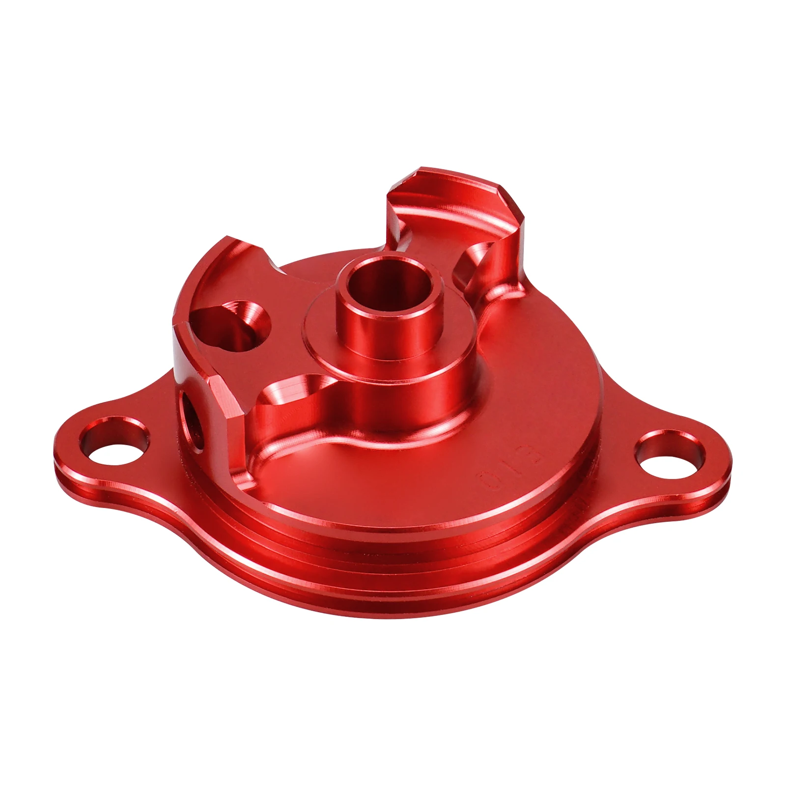 NICECNC Für Honda CRF250R CRF 250R CRF250R 2010-2017 2016 2015 2014 2013 Billet CNC Ölfilterdeckel Abdeckung Stecker Aluminium Rot – Detail 4