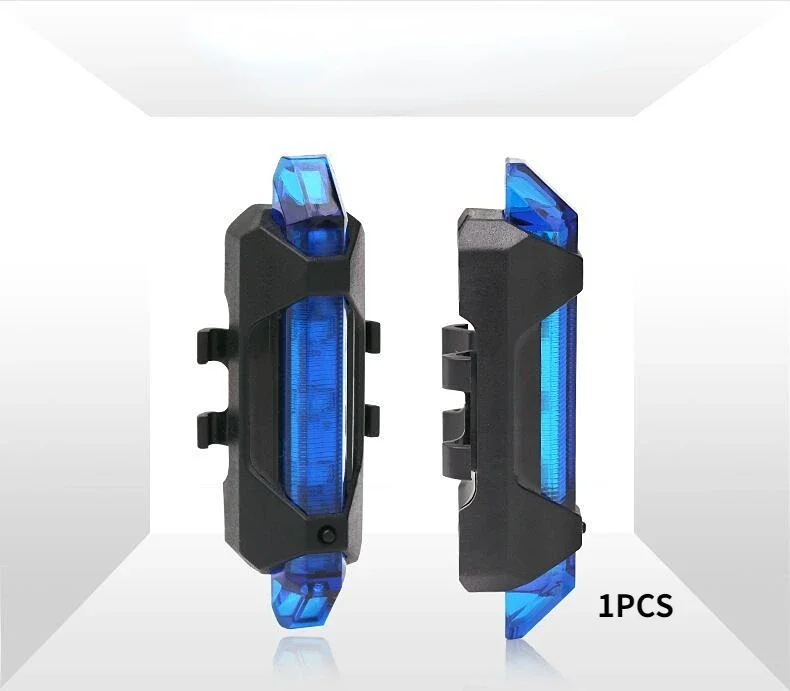 USB Rechargeable LED Bicycle Safety Warning Tail Light