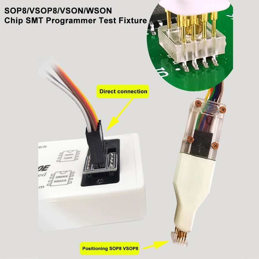 MSOP10 0.5mm Pitch Test Socket For Microcontroller MSOP10 Programming ...