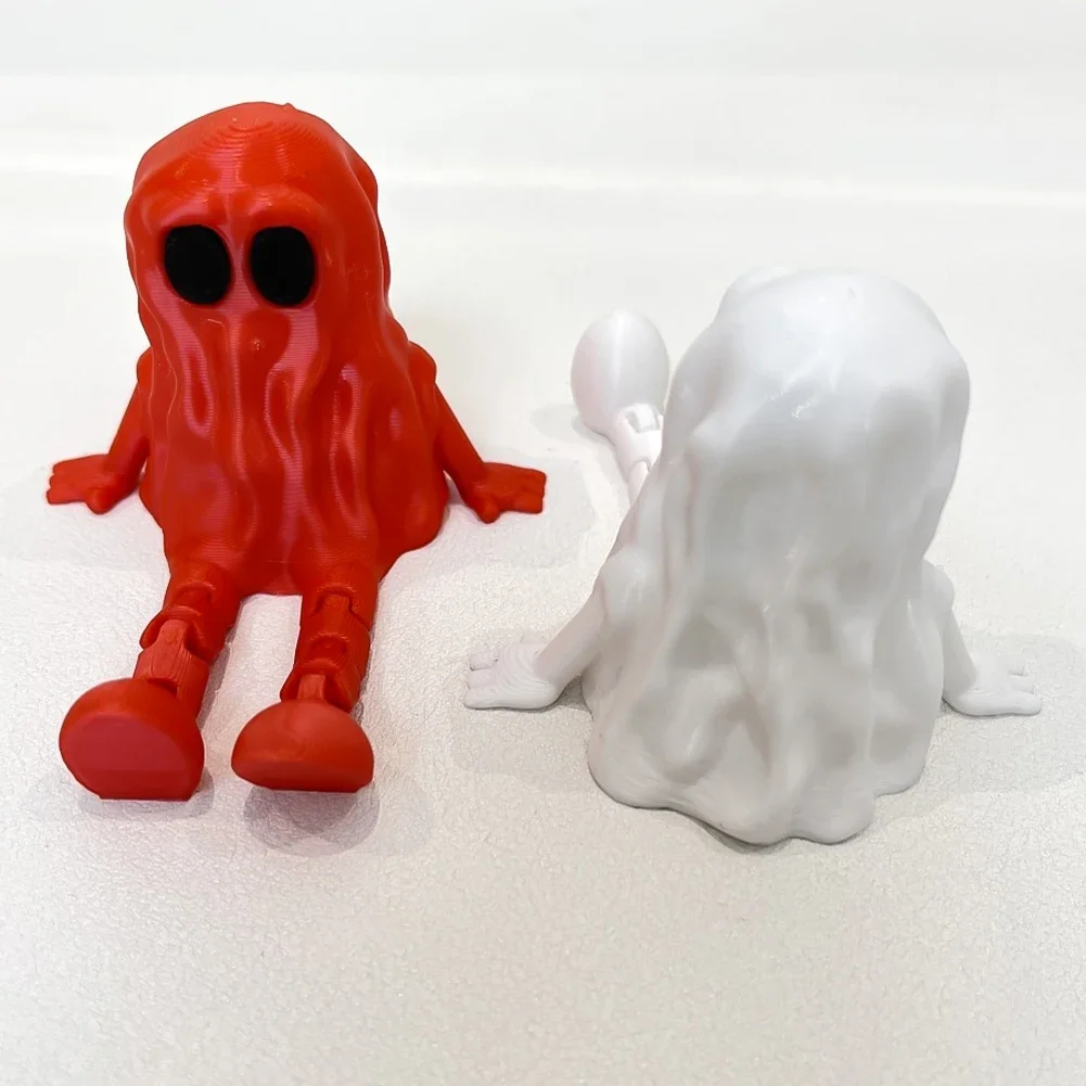 Haunting 3D Printed Halloween Ghost Decoration Ornament - Movable Joint Design