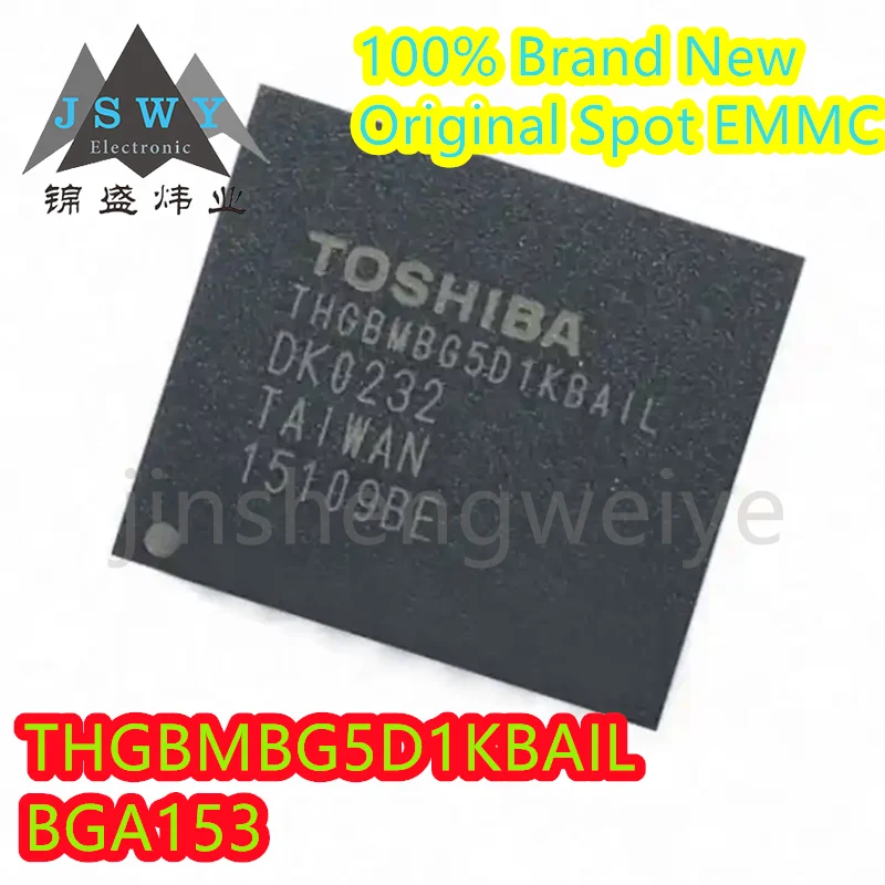 

Оригинальная электроника THGBMBG5D1KBAIL THBBMG5D1 EMMC 4G память BGA153 шрифт IC 100% новый и оригинальный 4 ~ 20 шт., бесплатная доставка