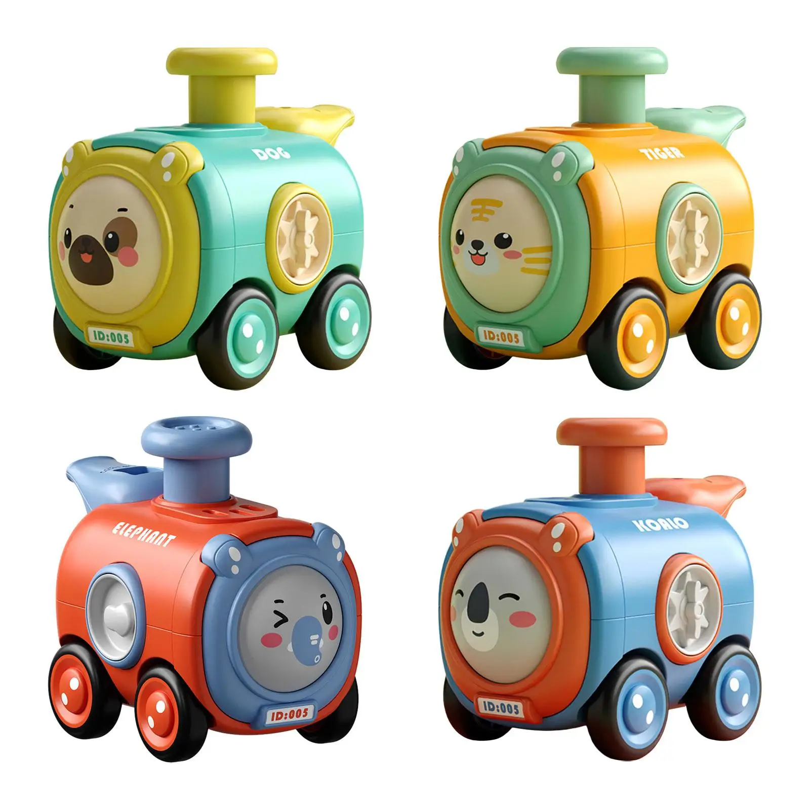 

Infant Play Vehicle Face Changing Cartoon Frication Powered Car for Holiday Gift Boys Girls Ages 3 4 5 Years Old Preschool Kids