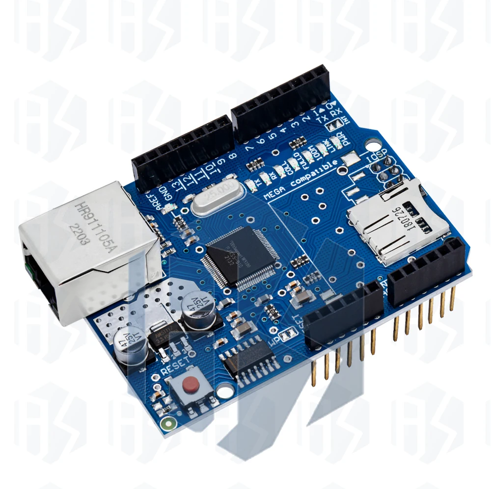EGBO 1 Stück Ethernet-Modul W5100 R3 UNO Mega 2560 1280 328 UNR R3 W5100 Entwicklungsboard für Arduino – Detail 37