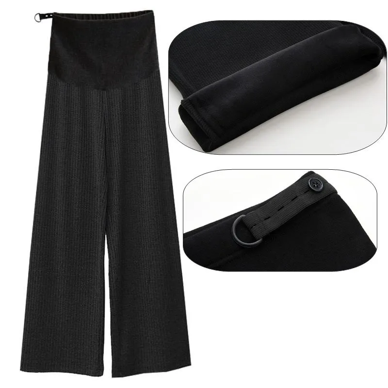 Maternity Clothing Woman Pregnancy Loose Straight High Waist Spring Summer Thin Cotton Maternity Wear ropa embarazada M-5XL 3