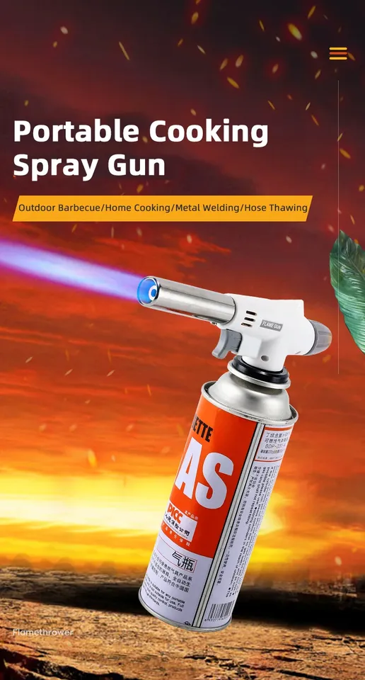 Pistolet à flamme torche cuisson autolition gaz Butane soudage-brûleur soudage brûleur à gaz flamme gaz torche soufflage
