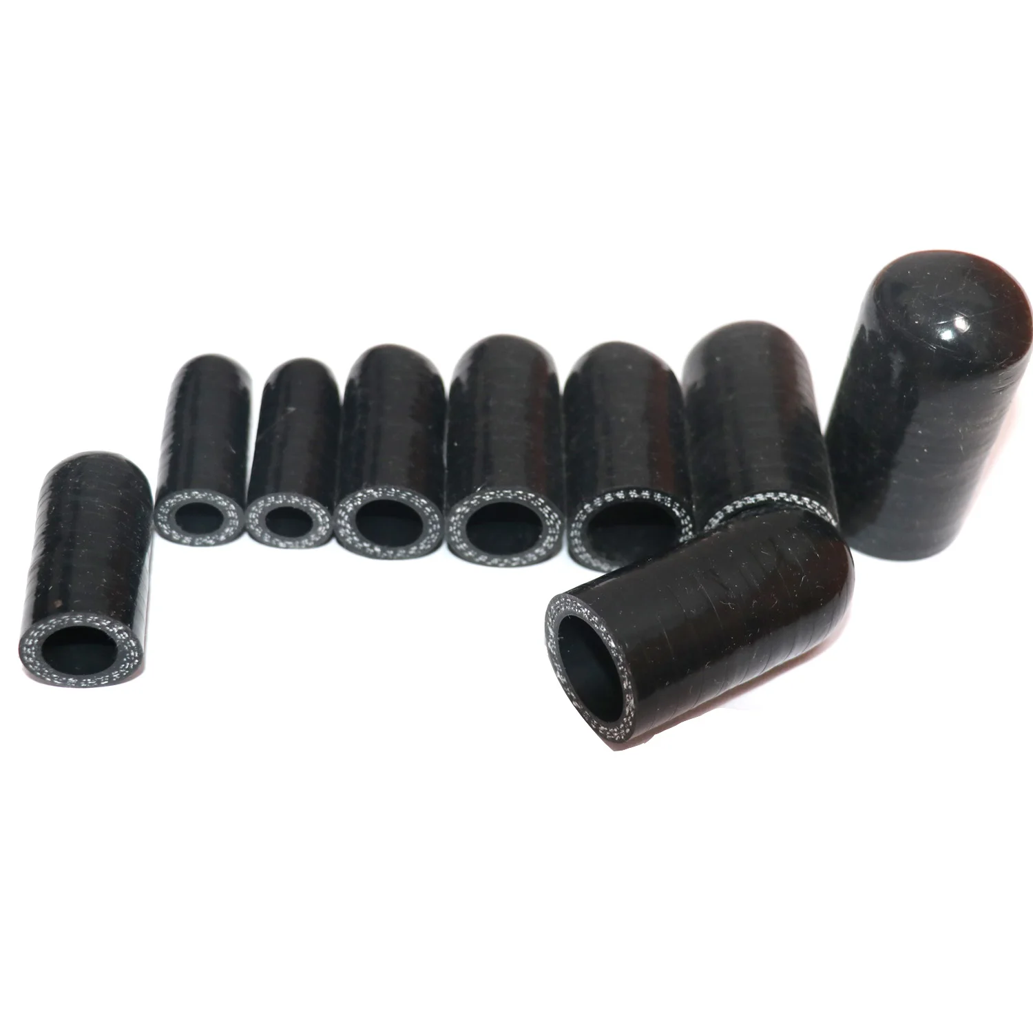 HPS 3/8" Black Reinforced Silicone Coolant Cap With Clamp – Fix Leaks, Fits Vacuum & Valve Ports 2 thumbnail image