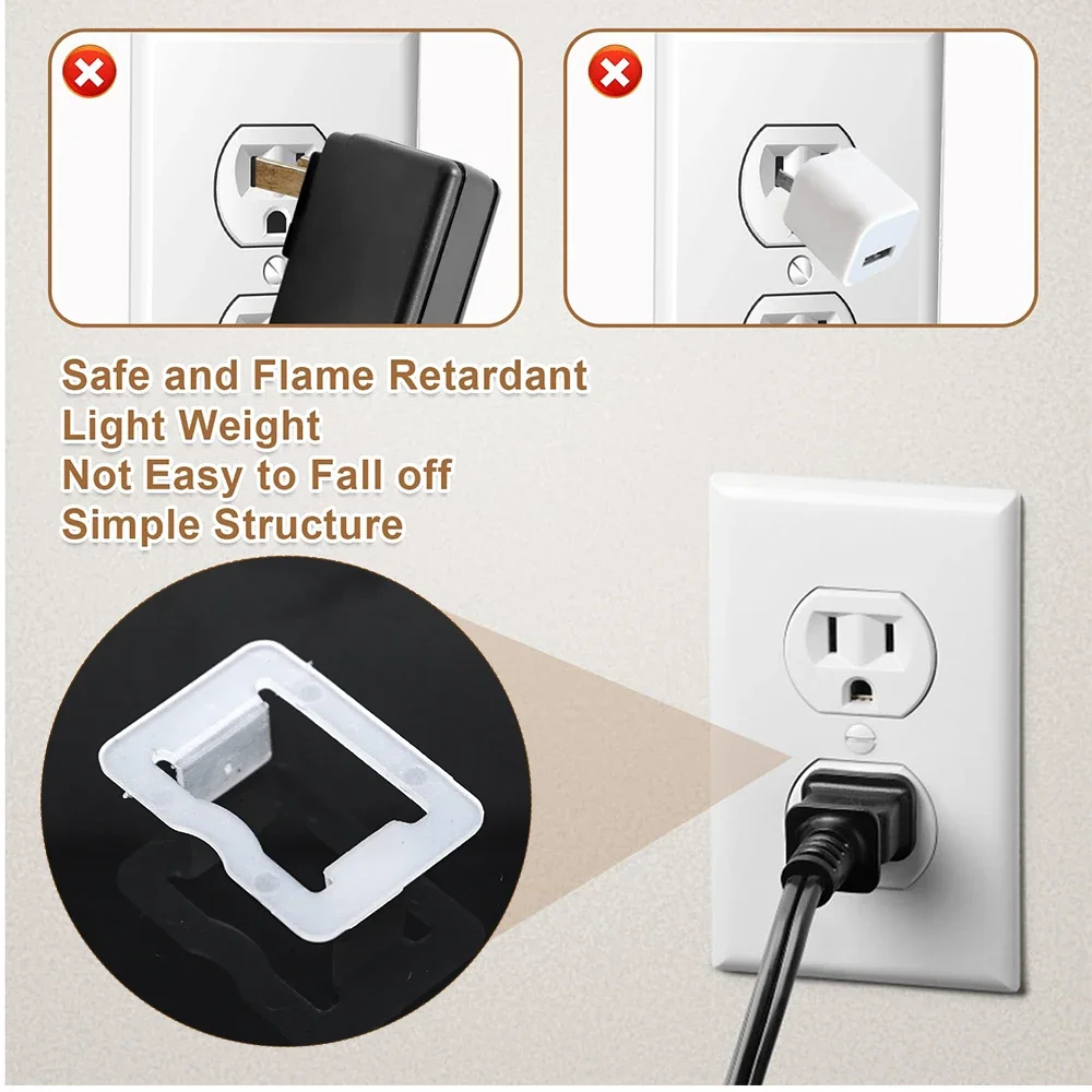 Lots American Standard Socket Fixed Conversion Cover Child Anti-electric Shock Plug Protection Cover Two-hole Socket Converter