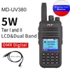 TYT MD-UV380 Dual Band 136-174Mhz & 400-480MHz Walkie Talkie DMR Digital Two Way Radio MD-380 Dual Time Slot Transceiver + USB 1