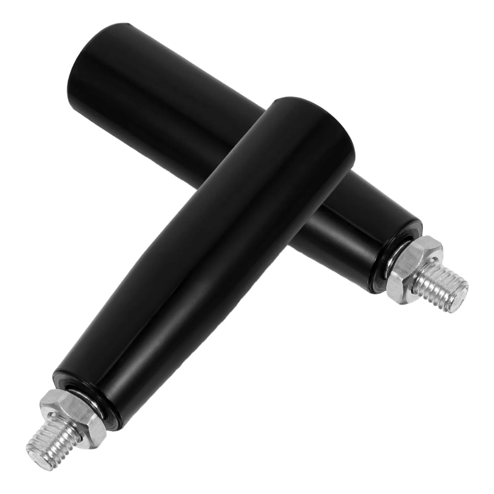 2Pcs 회전 핸드휠 기계 핸들 M10x100mm 밀링 선반 트레일러 잭 정밀 조정용 나사식 금속 그립