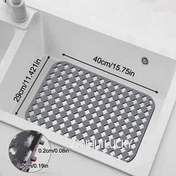 Durable Silicone Sink Protector & Heat - Resistant Drying Mat - Silicone (New dark grey)