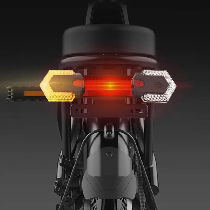 

for Smart Bike Taillight with Turn Signals Light Bicycle Front Rear Light Wireless Remote Control LED Safety Warning Lig