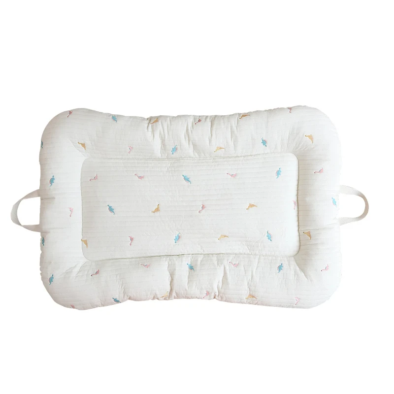 Newborn Pure Cotton Quilted Portable Mattress with Double-sided Use 3D Breathable Mesh Mattress Portable