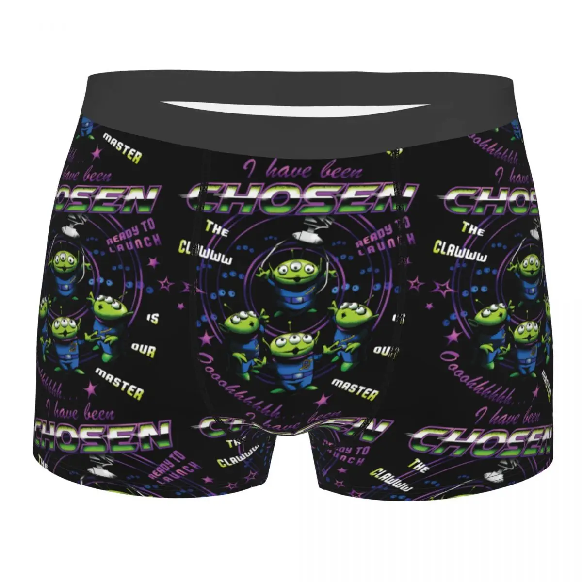 

Toy Story Retro I Have Been Chosen Aliens Men Long Underwear Boxer Briefs Shorts Panties Funny Mid Waist Underpants for Male