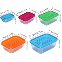 5pcs Plastic Food Containers Set 3