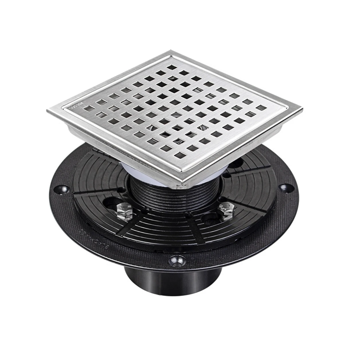 

Sturdy Construction Efficient Water Flow Stainless Steel Square Shower Drain Prevents Water Ponding Rust resistant