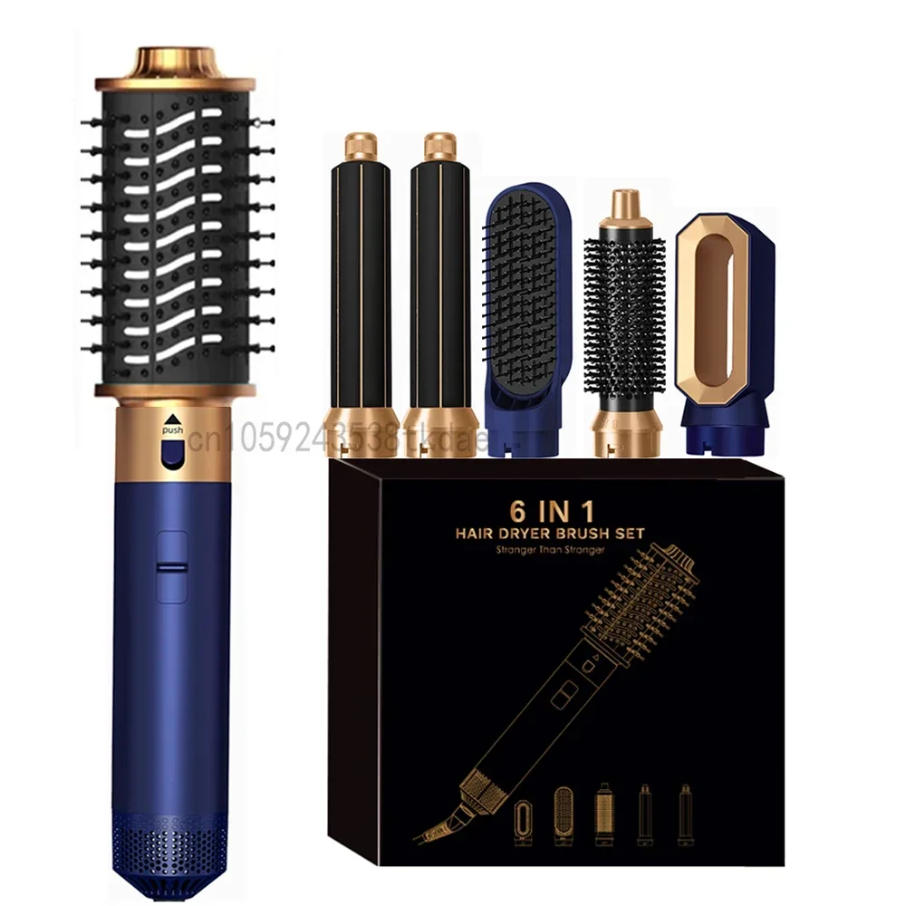 6 في 1 مجفف الشعر خطوة واحدة مجموعة أمشاط الهواء ا...