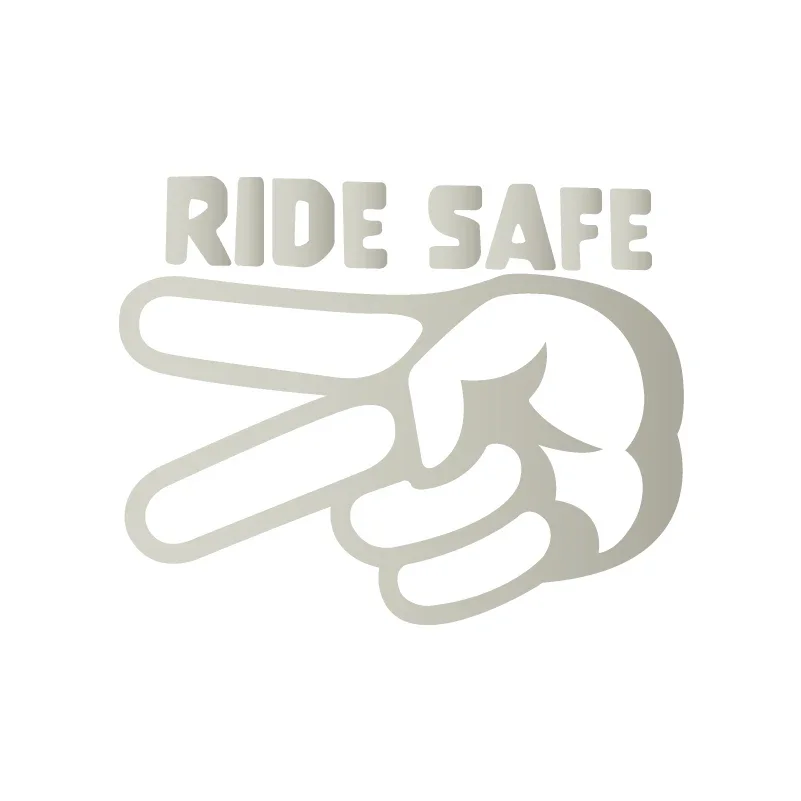 6 Adesivi Riflettenti Per Auto E Moto “Respect For Bikers” – Impermeabili, Colori Assortiti, Con Raschietto Per Bolle. Per Veicoli, Caschi E Camion, Sicurezza Notturna